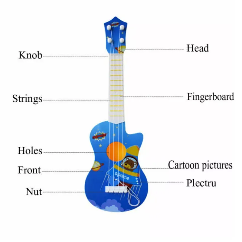 2021 mini vier saiten ukulele gitarre musical instrument kinder kinder pädagogisches spielzeug frühen intellektuelle entwicklung spielzeug 5