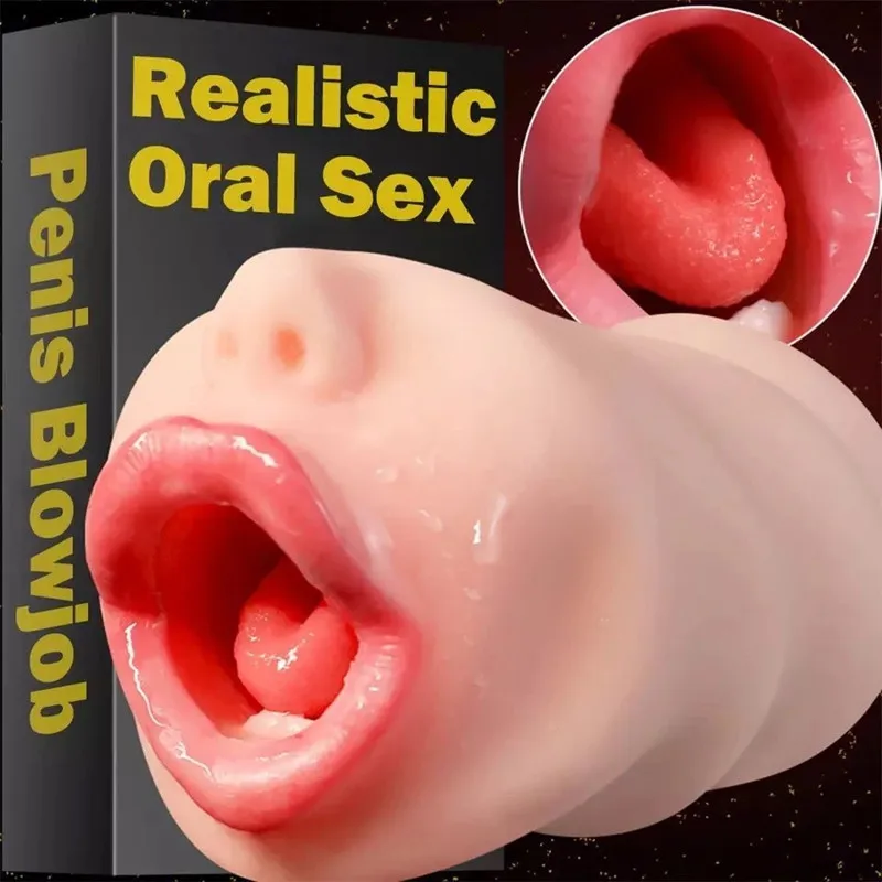 

Adult Products Blowjob Real Feeling 3D Deep Throat Male Masturbator Oral Sucking Masturbator Pocket Tongue Oral Sex Toys For Men