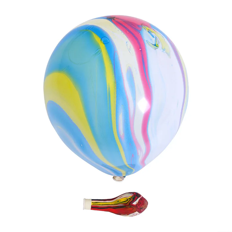 colorful 30 шт. 12 дюймов мраморные латексные шары радужные мраморные шары для свадьбы Детские воздушный шар для вечеринки на день рождения рождественские украшения - Цвет: colorful