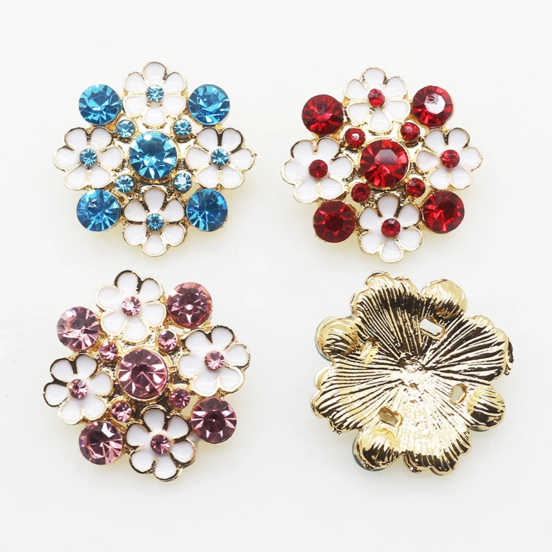 Лидер продаж декоративные пуговицы стразы из сплава 5 шт./компл. 22 мм аксессуары