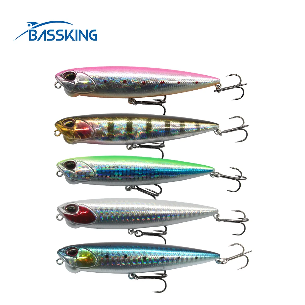

BASSKING Floating Pencil Fishing Lure 10cm 14g Professional Artificial Hard Bait for Carp Fishing Wobblers Swimabit Pesca Peche