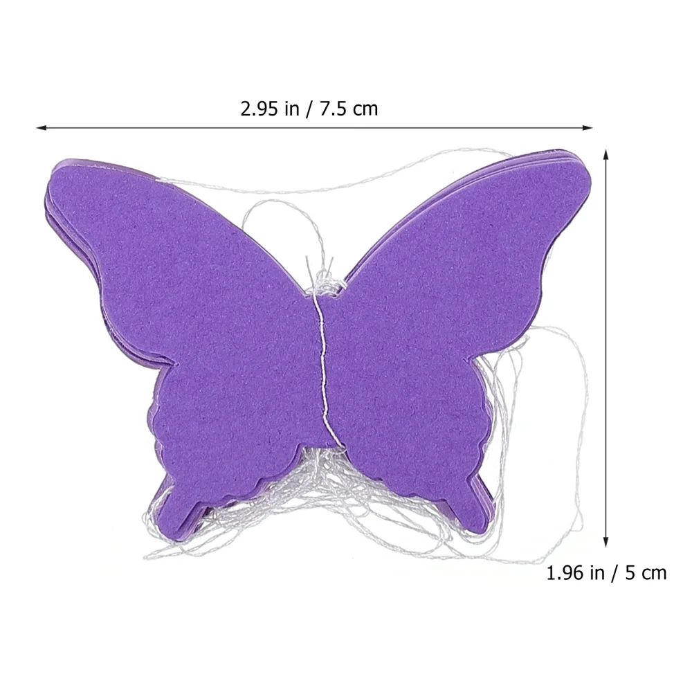 

10pcs Decorative Banner Birthday Hanging Garland Flag Butterflies Designed Decor