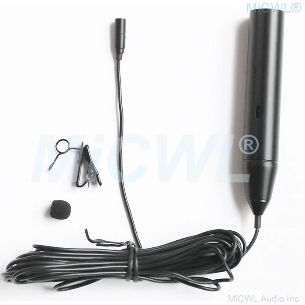 Всенаправленный Петличный Микрофон XLR с фантомным питанием 48 В для камер Canon Sony