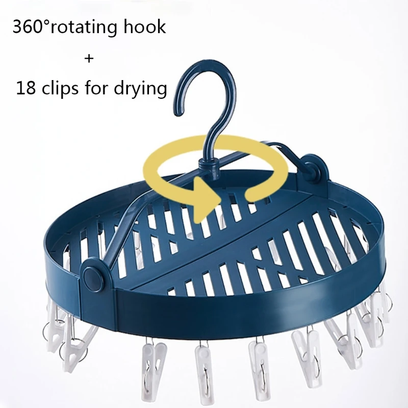 

Household Multifunctional Circular Folding Drying Rack Underwear Socks Drying Rack Windproof and Inclined Rack for Socks