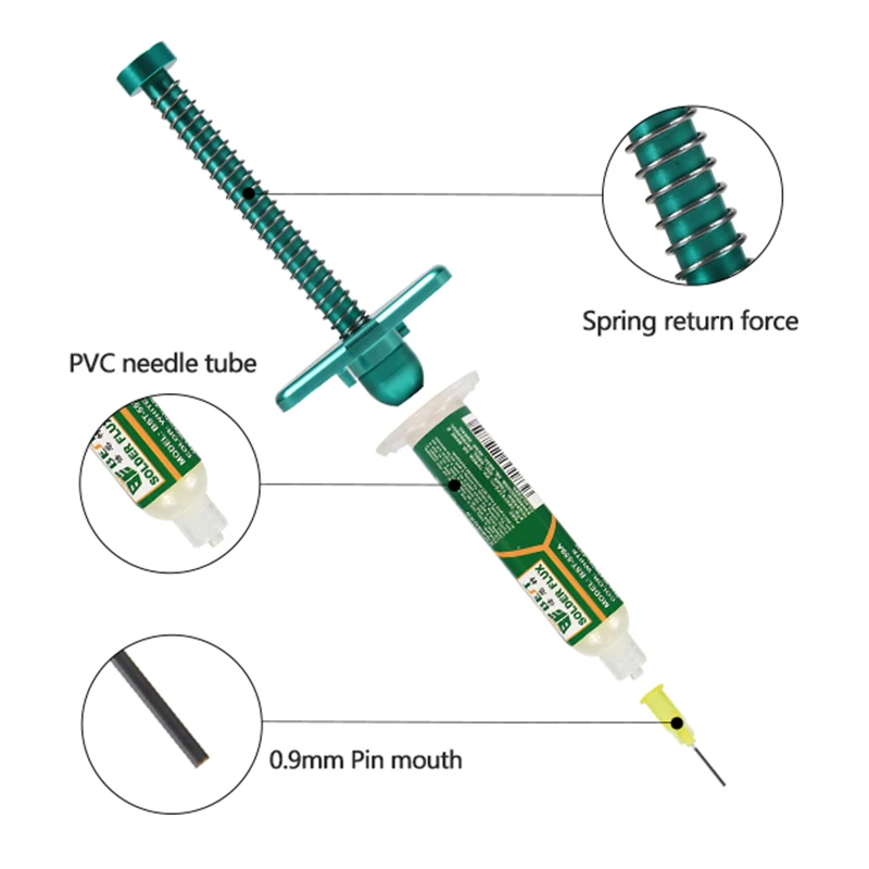 BEST Aluminum Alloy Pipe Mate Syringe Flux Mat Solder Paste Amplifier Welding Oil Needle Tube Pusher | Инструменты