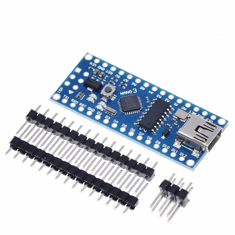 TZT Mini USB с контроллером загрузчика Nano 3,0 совместимый для arduino CH340 USB драйвер 16 МГц NANO V3.0 Atmega328