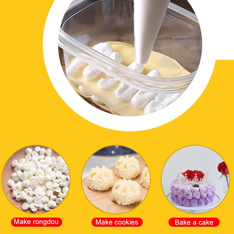 

100Pcs Pack S Size Disposable Piping Bag Icing Fondant Cake Cream Decorating Pastry Tip Tool Butter Nozzle Bags