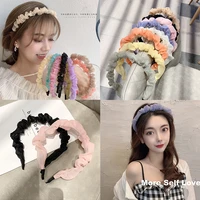 korean fine sweet simple mesh headband hair band for women headdress hair card fashion hair accessories headbands bandana gift