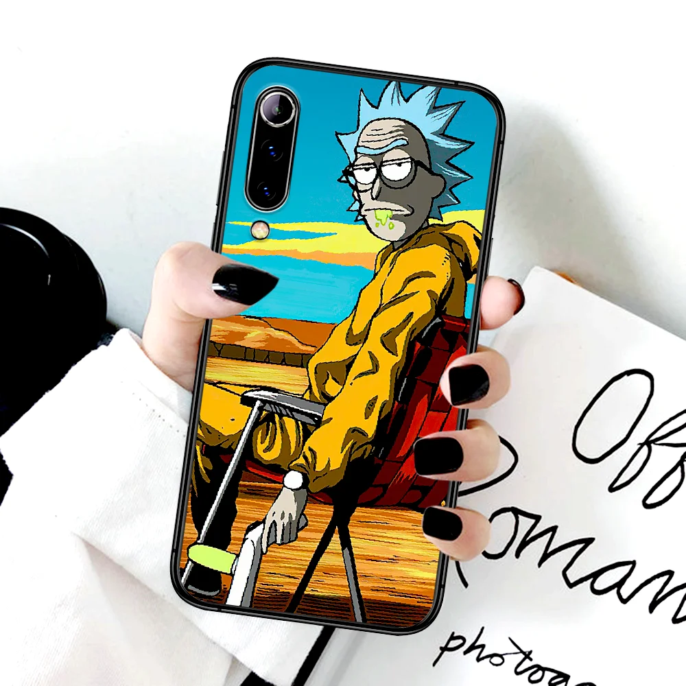 

Ricks Cartoon Morty Phone Case For Xiaomi Mi Note 10 A3 9 MAX 3 A2 8 9 Lite Pro Ultra black Bumper Soft Etui Tpu Cell Fashion