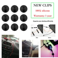 high quality car cable clips auto driving recorder charging wire fixer organizer desk computer usb line fastener for home office