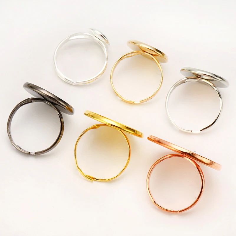 10 шт./компл. пустой основание кольца Стекло кабошоны комплекты с камеями лоток