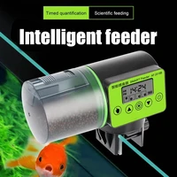 auto fish feeder timer food feeding digital fish tank lcd aquarium electrical plastic usb rechargeable fish food dispenser