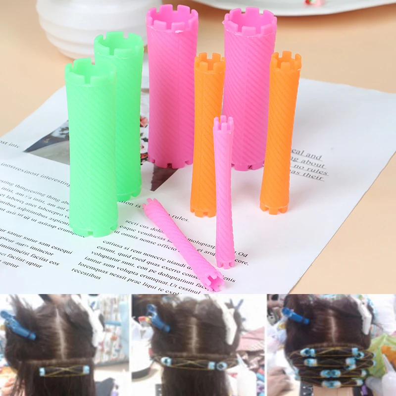 

1 Set Magic Long Hair Roller Curlers Tool Spiral Wave Perm Rod DIY