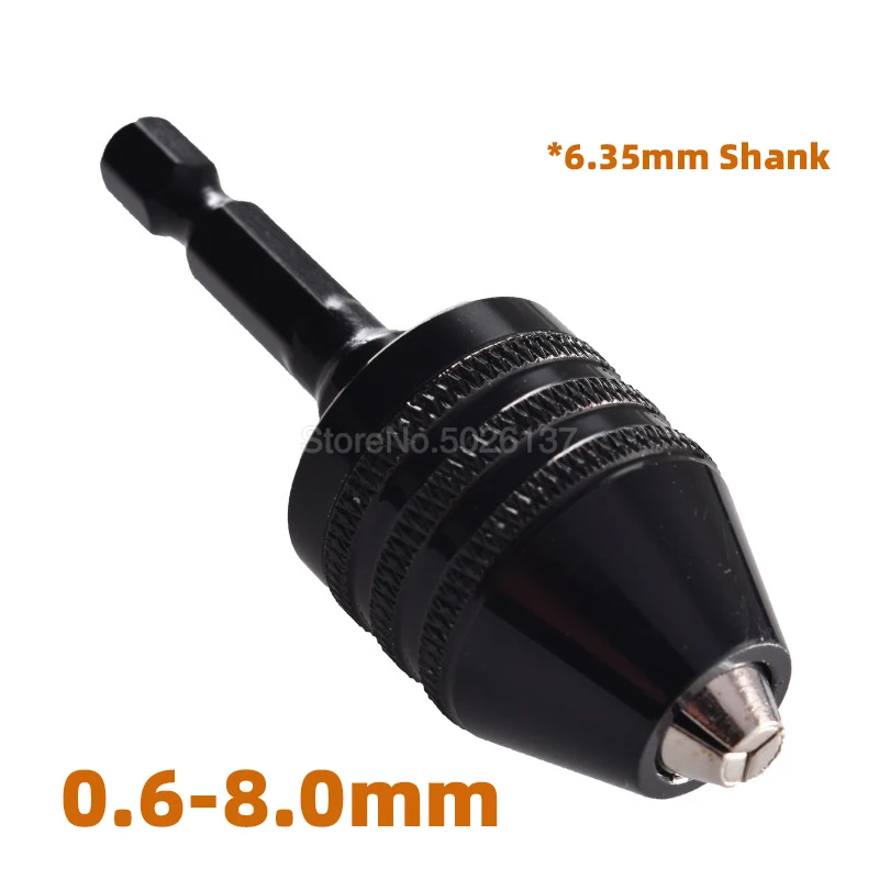 

0.6-8MM Multi Chuck Hex Shank Keyless For Dremel Drill Hole Rotary Tools Bit Chucks Adapter Converter 6.35MM Screwdriver Impact