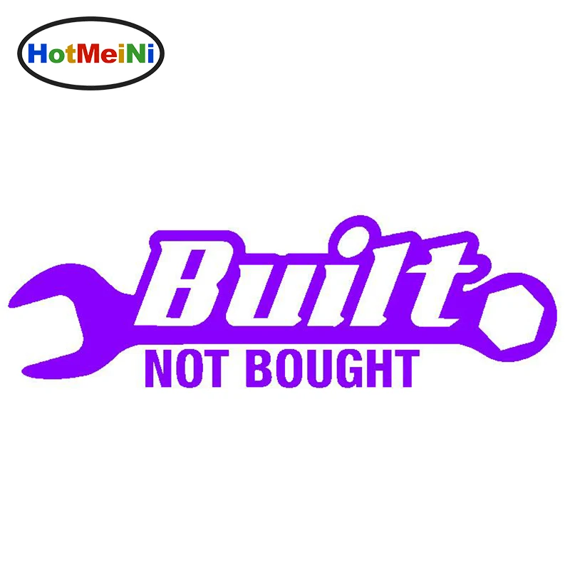 HotMeiNi 20,4x6,4 cm built Not bought V2 Автомобильная наклейка JDM Racing Drift Hoonigan Stance illest Turbo черный/серебристый