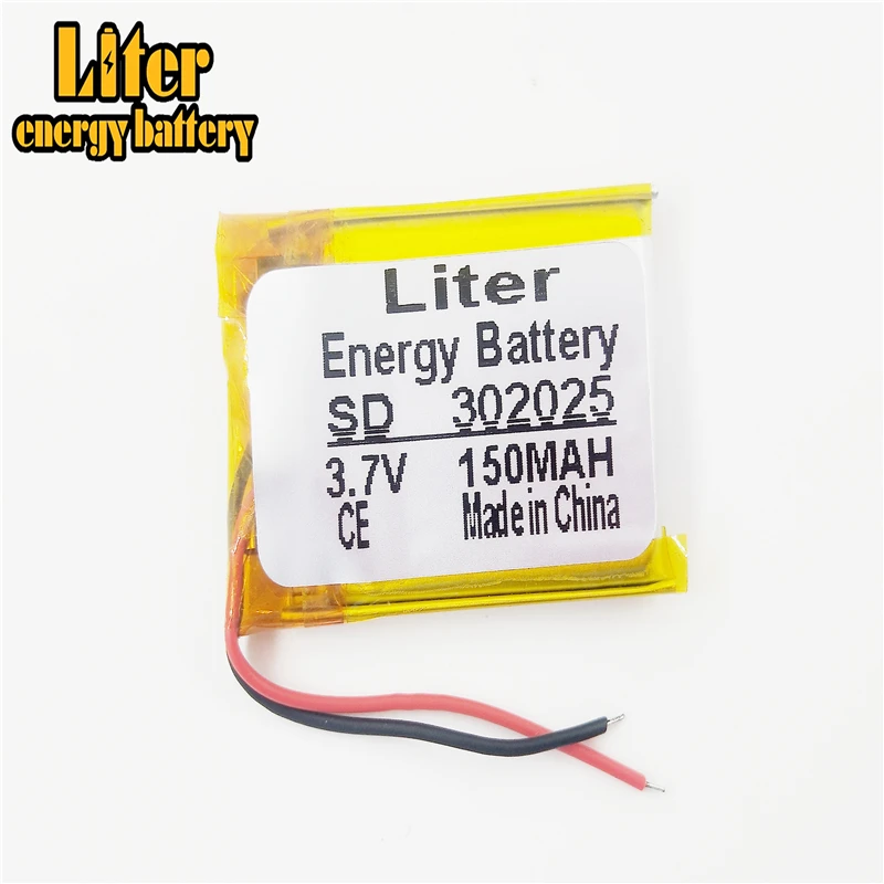 3 7 V 302025 032025 mah MP3 MP4 MP5 маленький Bluetooth клип рекордер литиевый полимерный