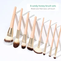 high quality pink 8 pcs makeup brushes set repairing concealing brushes loose powder brush makeup tool kit