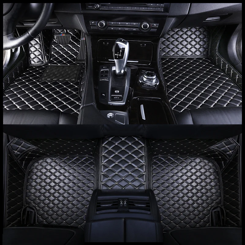 

Custom car floor mats for Hummer H2 H3 2007 2008 2006 2009 Double foot mats for Hanteng X7 X5 X7