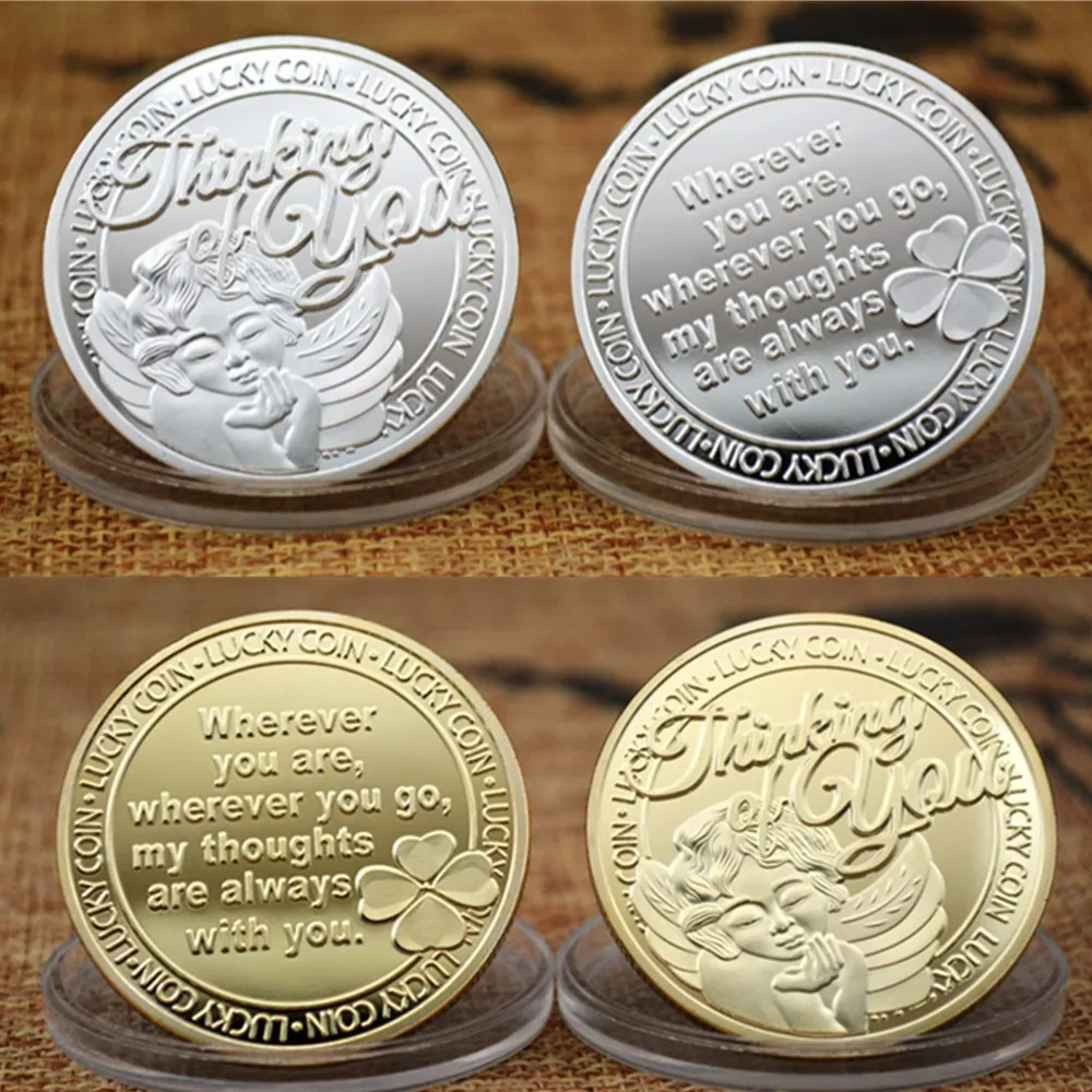 Счастливый Ангел посеребренные памятные монеты 40 мм x 3 собирать новые подарки
