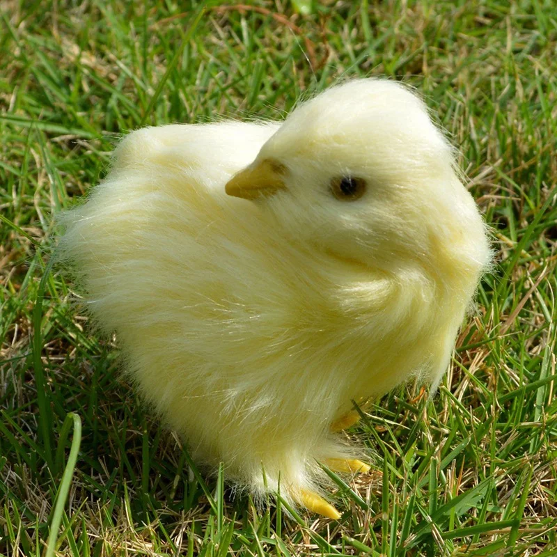 4 шт. жёлтый ребенок Цыпленок реалистичный пушистый фигурка из меха плюшевая