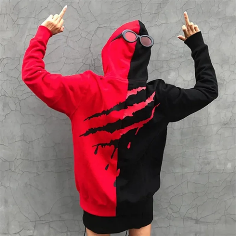 

Hip-hop men's clothing 2020 spring and autumn new streetwear men's hoodie plus size loose fashion casual pullover top