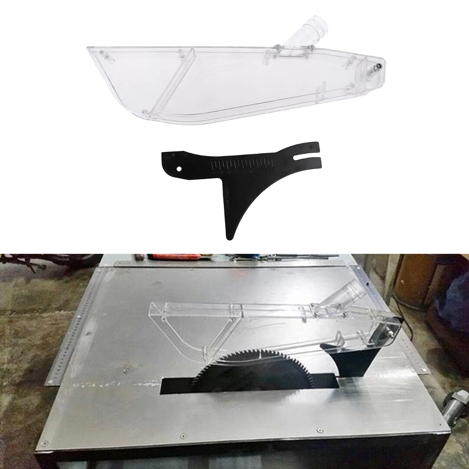 

Table Saw Anti-Dust Cover Shield Case Plastic Sleeve Guard with Dispensing Knife Woodworking Accs