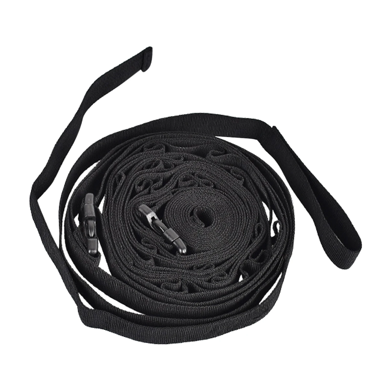 

Practical Campsite Storage Strap Clothesline Adjustable Length For Hanging Outdoor Windproof 19 Loops Picnic Portable Garden