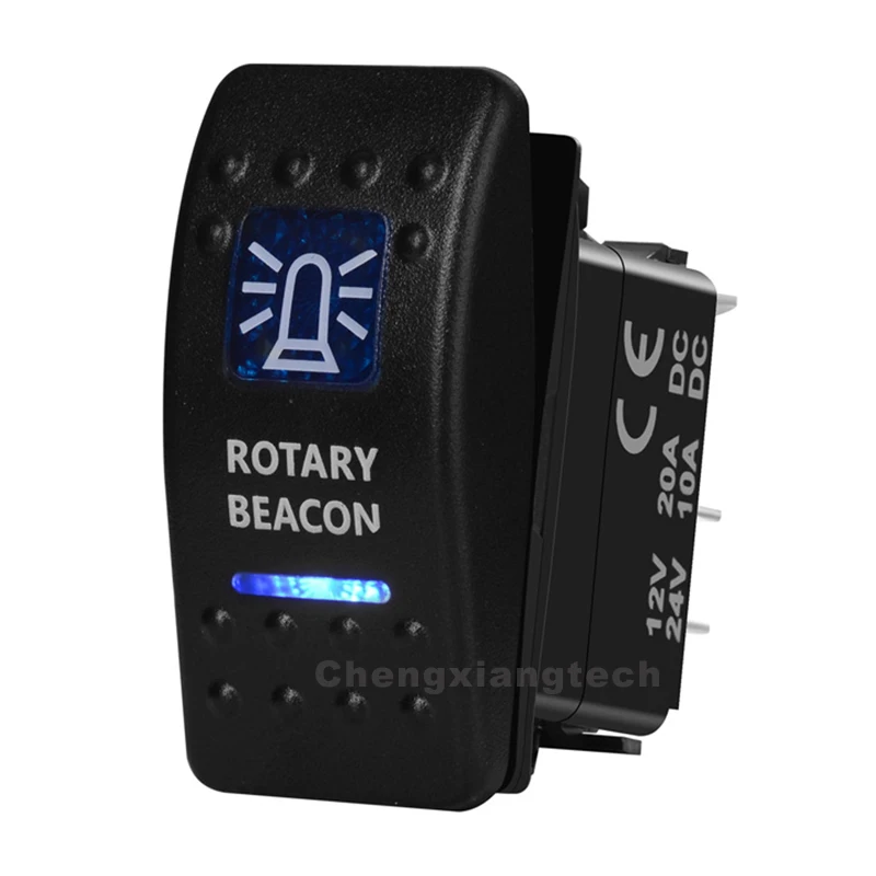 12V 20A 24V 10A 5Pin SPST вкл/выкл синий светодиодный светильник бар для автомобилей лодок