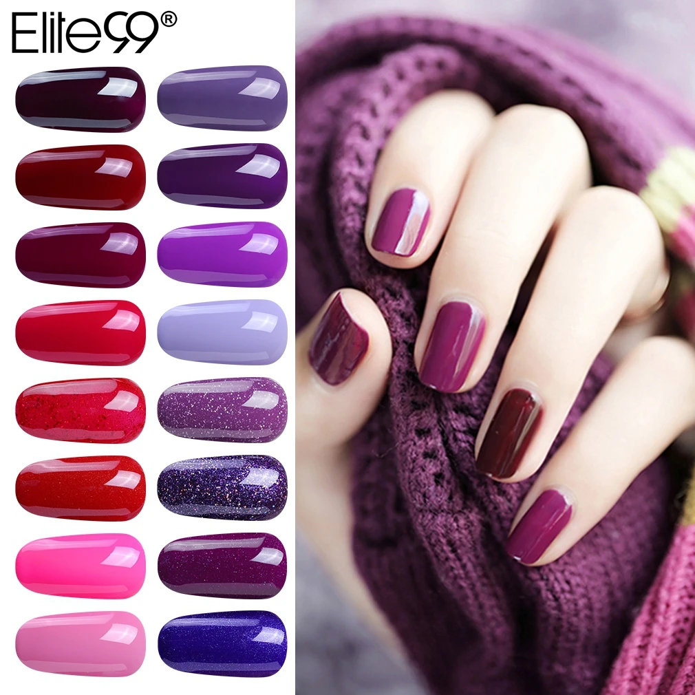 Elite99 15 мл Блестящий чистый УФ лак для ногтей серии светодиодный Полупостоянный