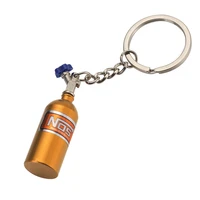 9 colors removable screw the wine bottle key chain creative backpack car key pendant alloy gifts nitrogen bottle key ring