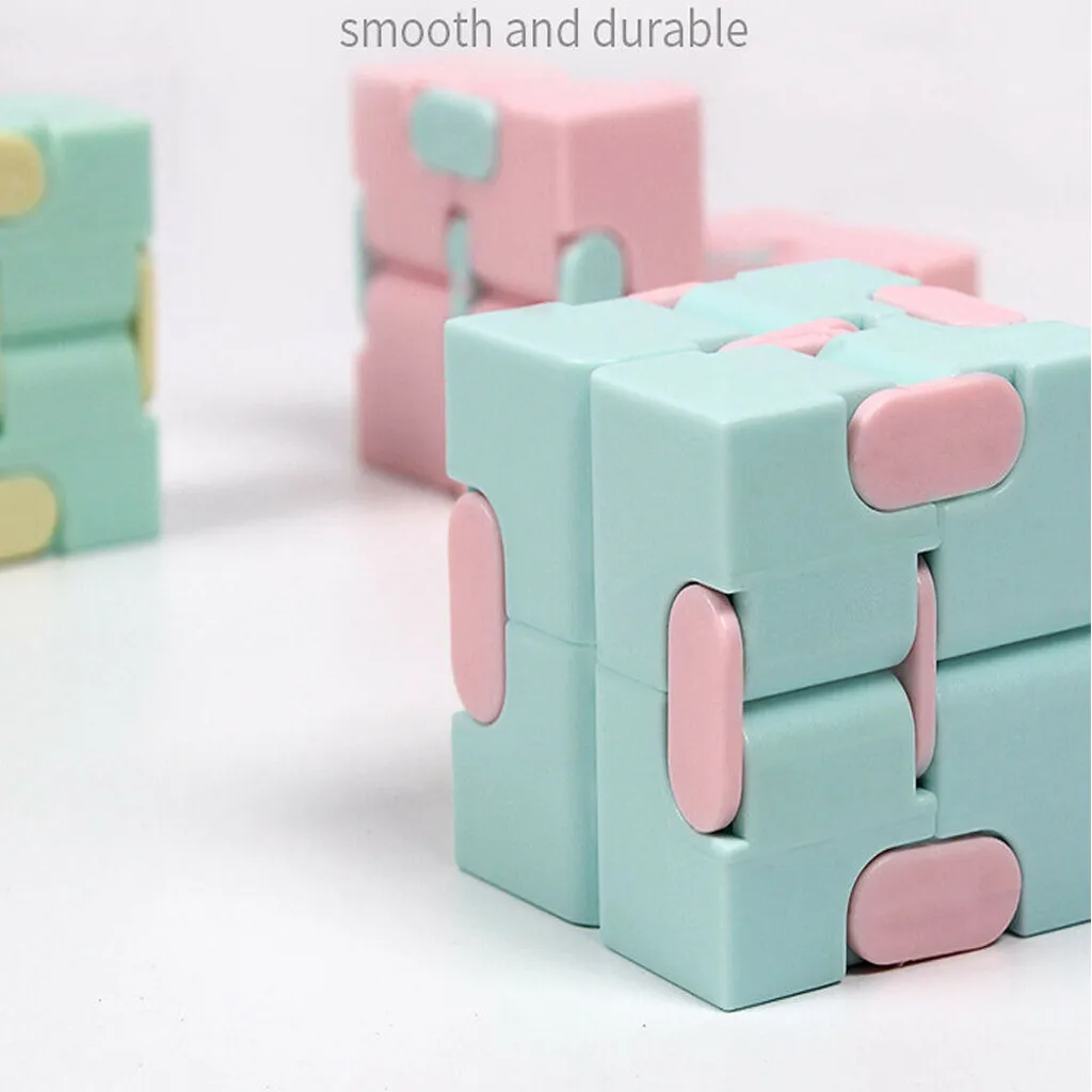 

Child Adult Pastel Color Infinite Magic Cube Black Anti Stress Toy Square Puzzle Toys Relieve Stress Funny Hand Game Antistress