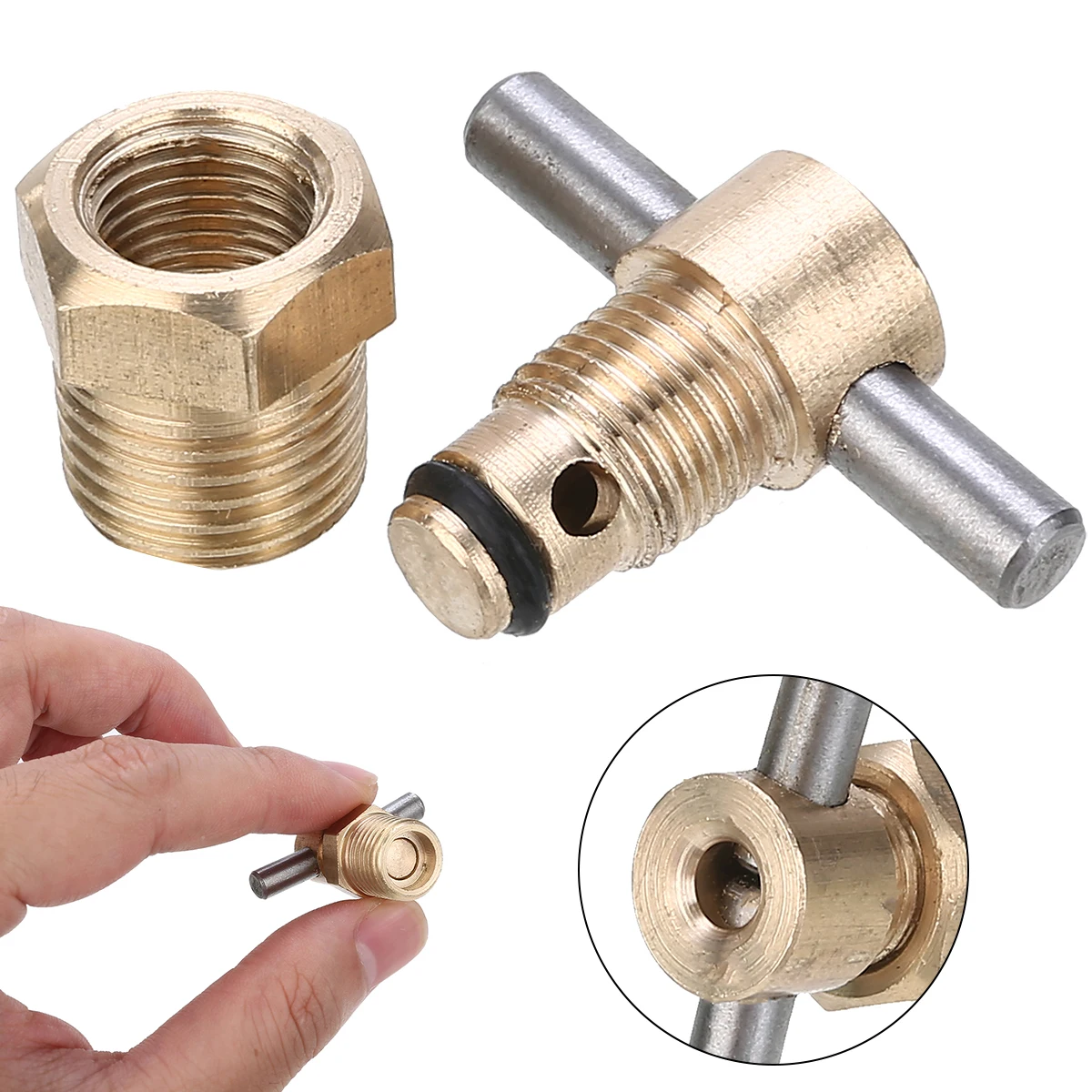 Practical 1Pcs 1/4 Inch NPT Brass Drain Valve For Air Compressor Tank Replacement Part | Обустройство дома