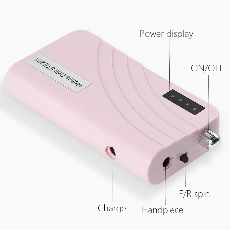 35000 об/мин Электрическая сильная дрель для ногтей портативная набор маникюра