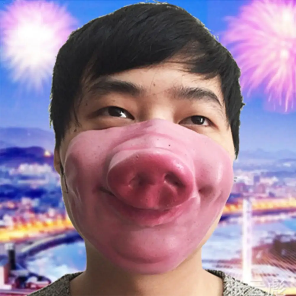 Косплей страшная маска Забавный Латекс Хэллоуин Половина бар танец Вечеринка