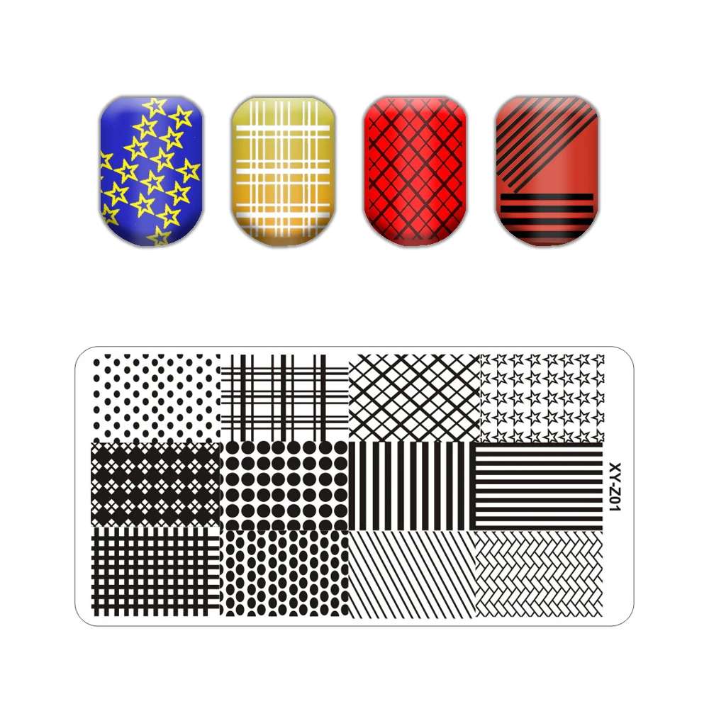 Nail New Design 6x12 см размер цветок штамп пластины для лака DIY штамповка пластина ногтей