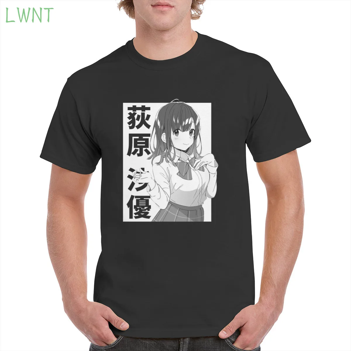 

100% Cotton Higehiro Pretty Sayu Ogiwara Hige wo Soru copy Tshirt Top Harajuku Aesthetic Tshirt Oversized clothes Female/Man