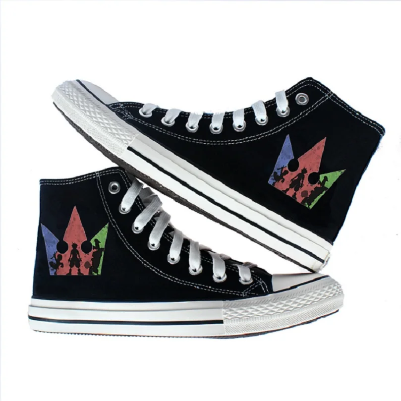 

Unisex Japan Anime Kingdom Hearts Sora Riku Casual Student Shoes Canvas shoe plimsolls rope soled shoes