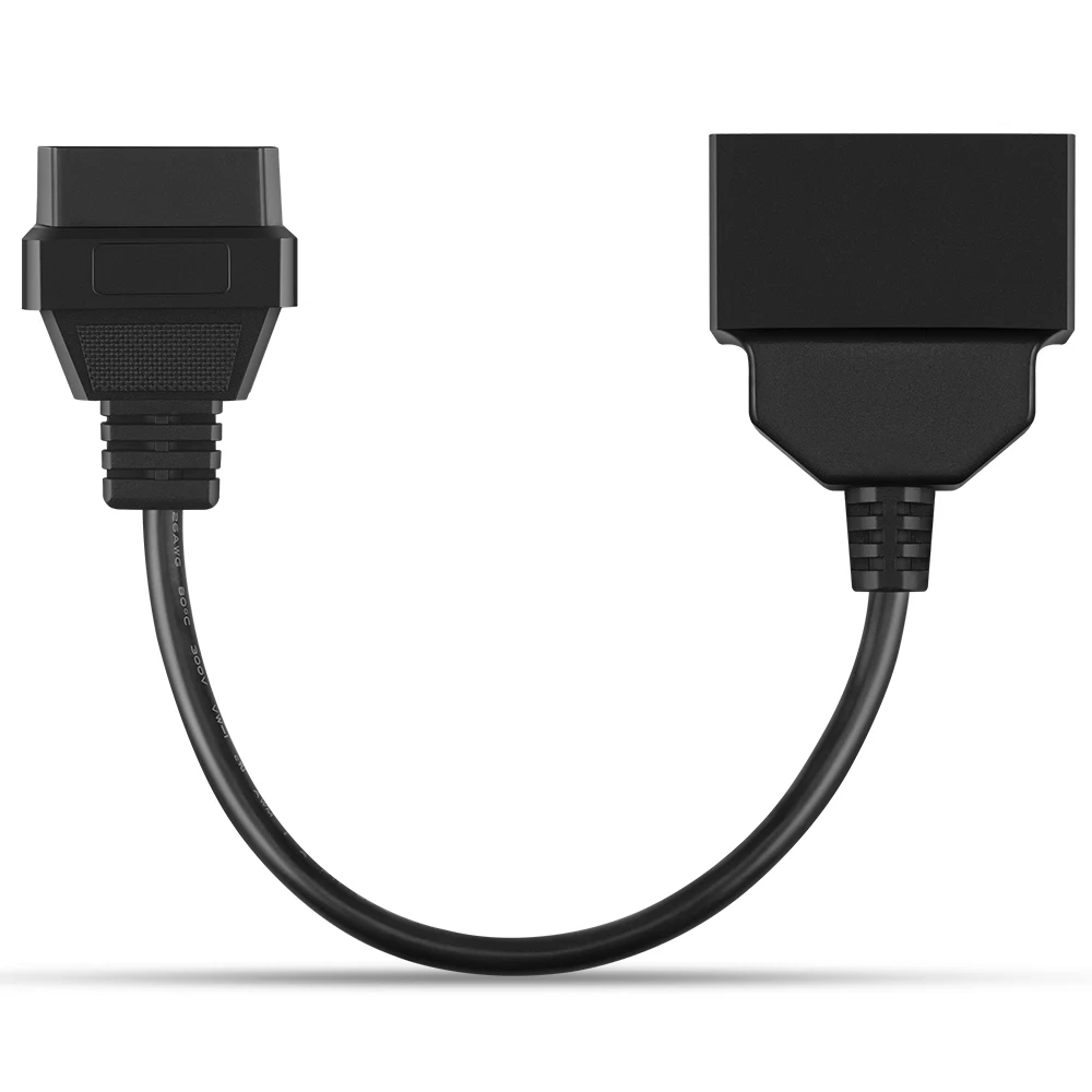 Диагностический кабель OBD2 переходник с 22 Pin на 16 для BMW Audi AMG Mercedes VW Skoda Honda Nissan Toyota