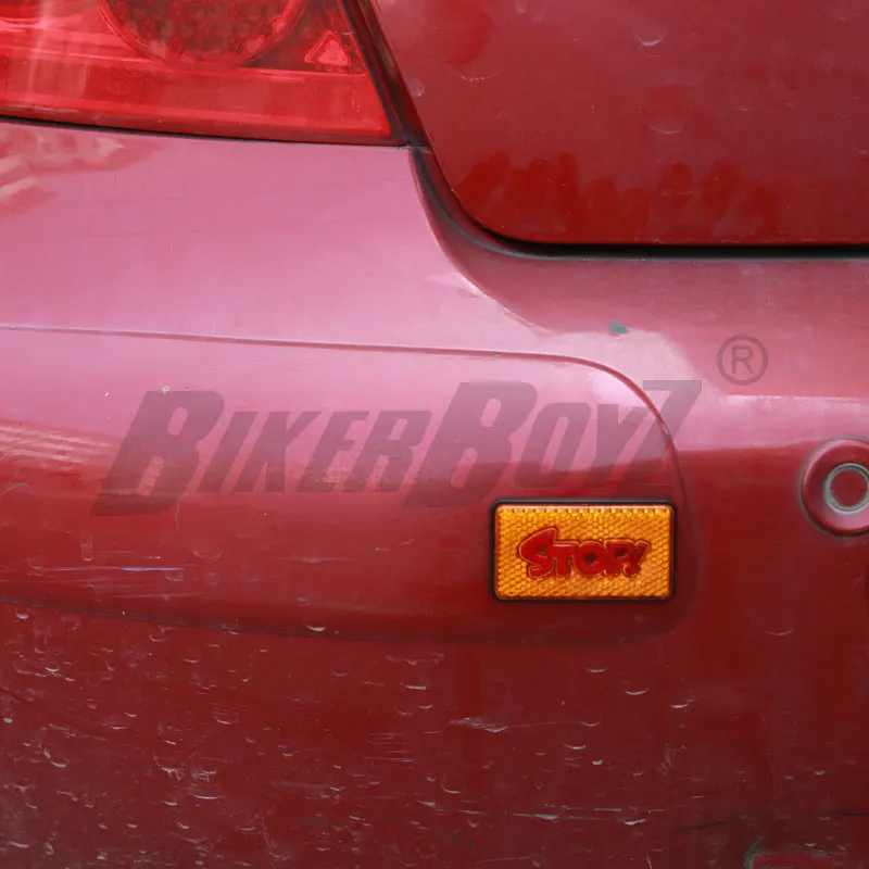 Стоп пластмассовая Светоотражающая наклейка знак безопасности красный желтый