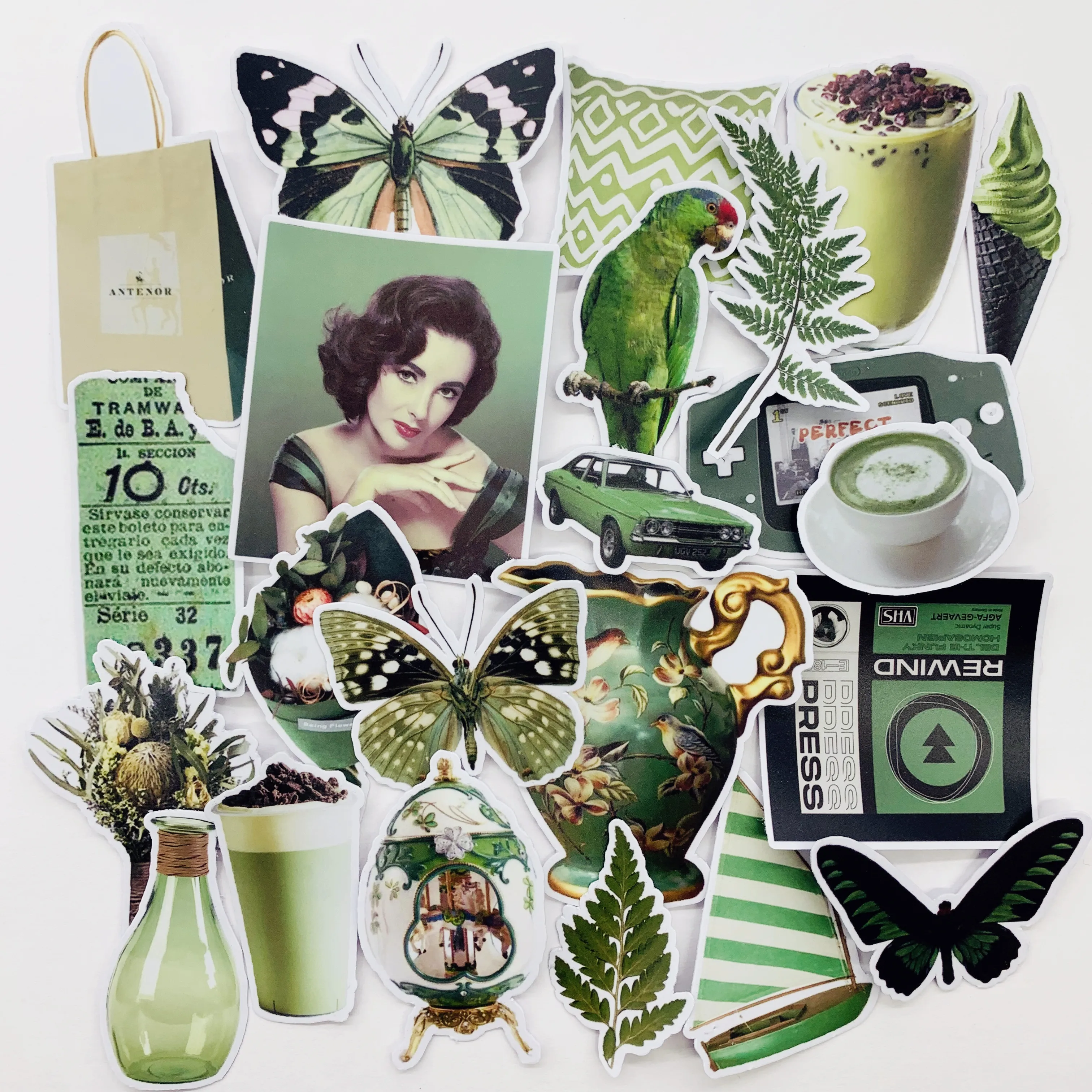 Винтажные цветные наклейки для подарка игрушки косплея забавные скрапбукинга