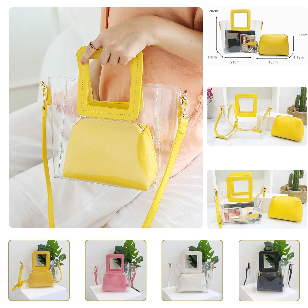 Летние пляжные сумки для женщин повседневная сумка-тоут прозрачная сумка