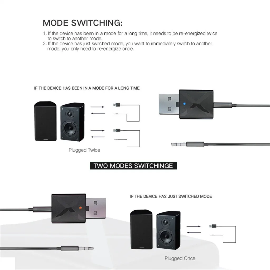 USB Bluetooth 5 0 передатчик приемник мини стерео AUX RCA разъем 3 мм для ТВ ПК автомобильный
