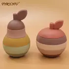 5 шт., детский силиконовый конструктор Яблоко