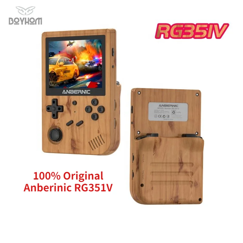 

Новинка, ретро-игры ANBERNIC RG351V, встроенные 16G RK3326, с открытым исходным кодом, 3,5 дюймов, 640*480, портативный Эмулятор игровой консоли для PS1, подаро...