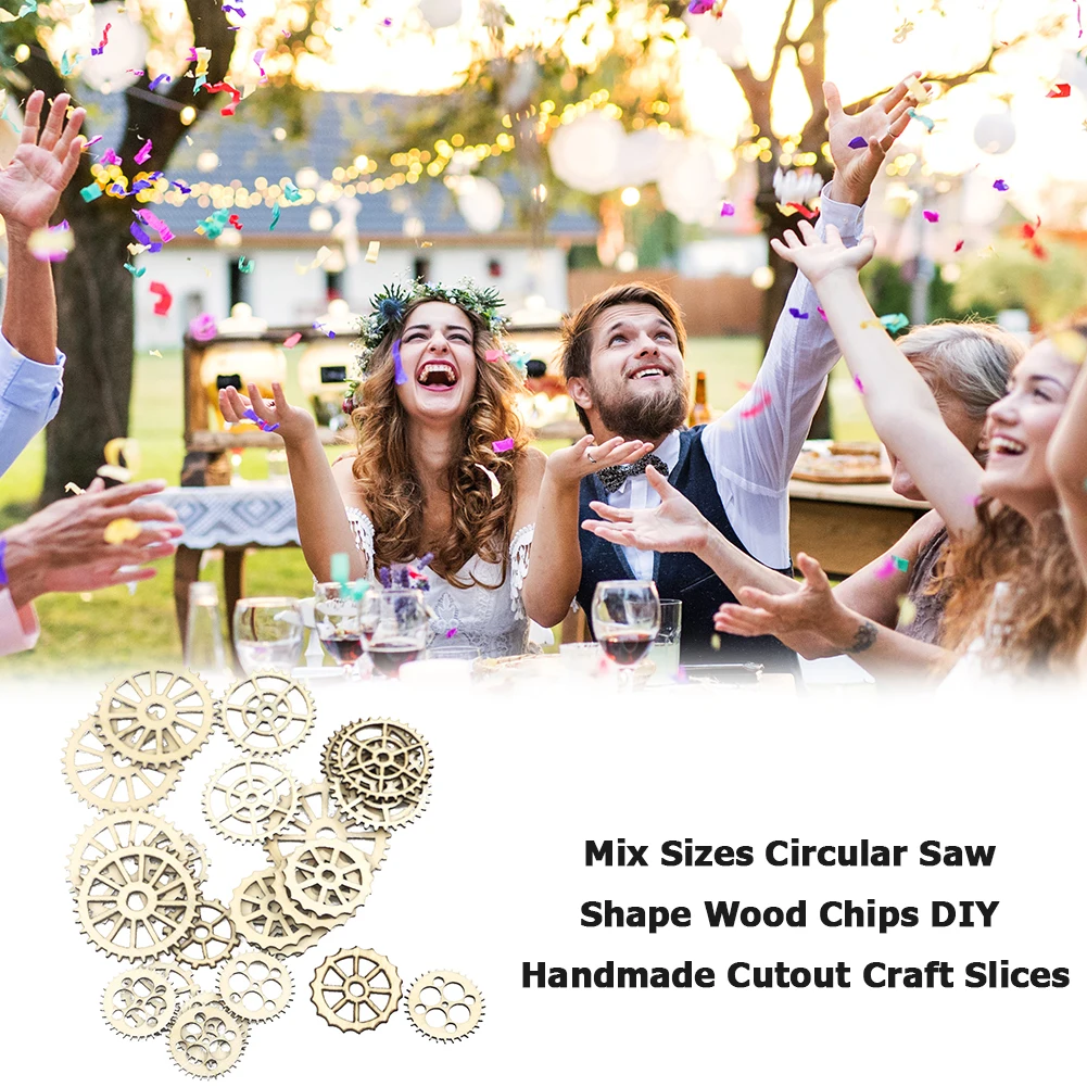 Вырезанные штампы разных размеров циркулярная пила Форма деревянные чипы Сделай