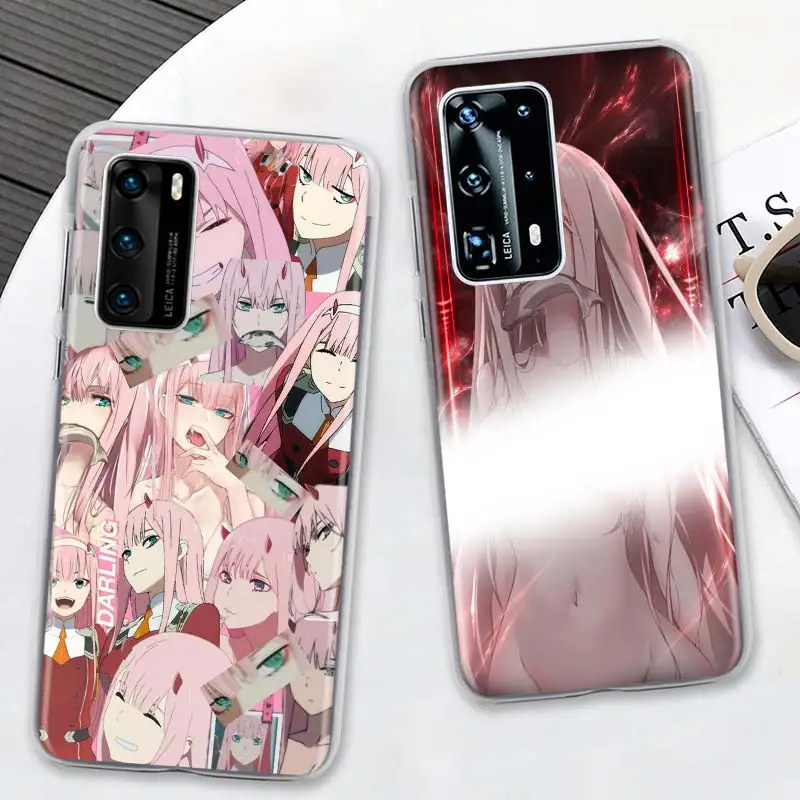 Чехол для телефона Huawei P30 Lite P20 P40 Pro + P Smart 2020 Z Жесткий Zero Two Dance|Бамперы| |