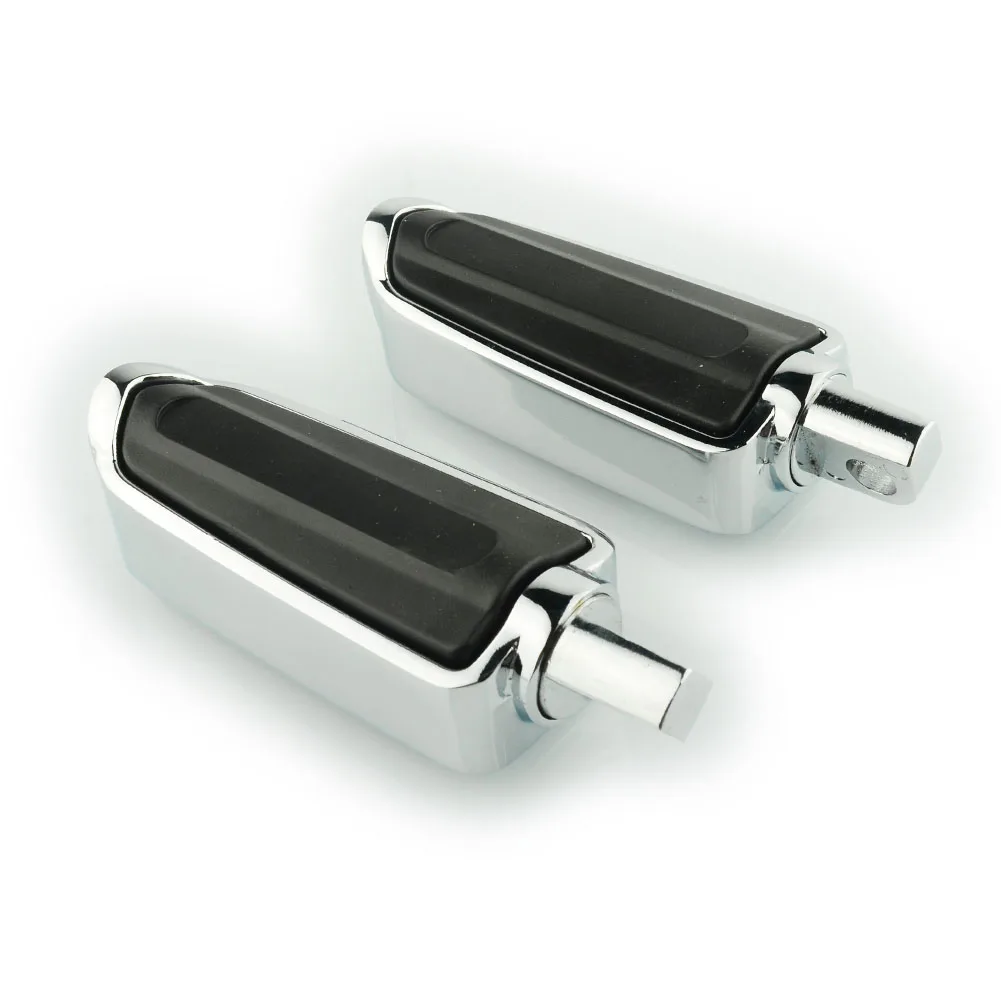 Male Mount Motorcycle Rubber Footrest Footpegs Floorboard For Harley Iron XL 883 1200 Street 750 500 Touring Custom Dyna Softail