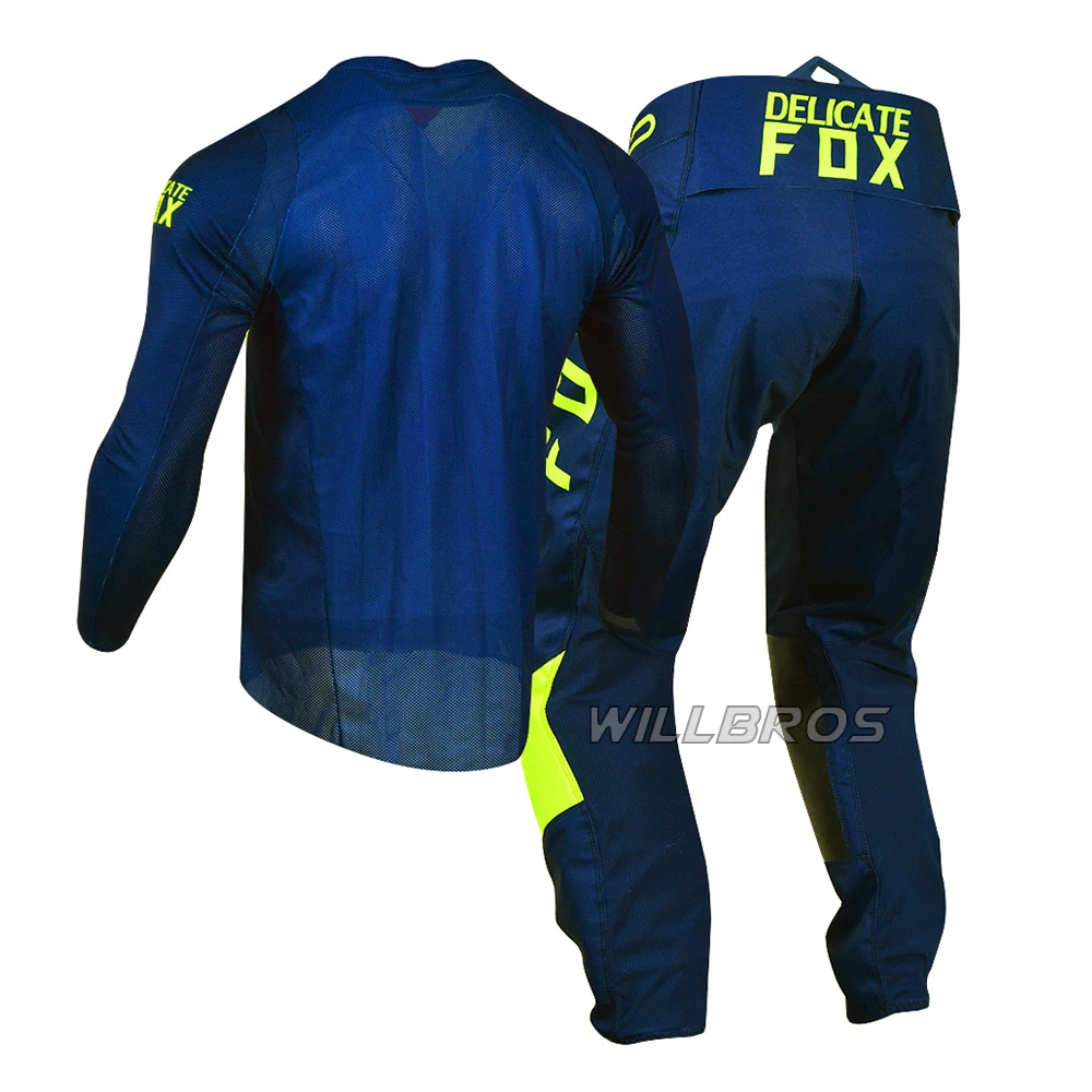 

Delicate Fox Motorbike Mountain Bicycle Gear Set Motorcycle Motocross Suit Men's Kit 360 Bann Jersey Pants