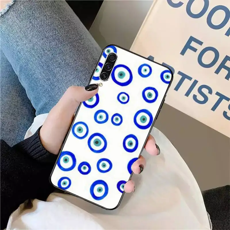 

Evil Eye Illustrations pattern Phone Case For Samsung galaxy S 9 10 20 A 10 21 30 31 40 50 51 71 s note 20 j 4 2018 plus