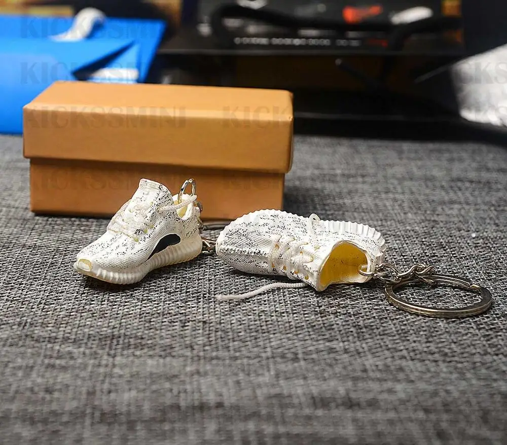 a pair w metal ring Дропшиппинг aj1 Chicago «не для перепродажи Красный» брелок в виде кроссовка Air Jordan 1 3D мини-кроссовки, запатентованный спортивный обувной брелок с кроссовком - Цвет: a pair w metal ring